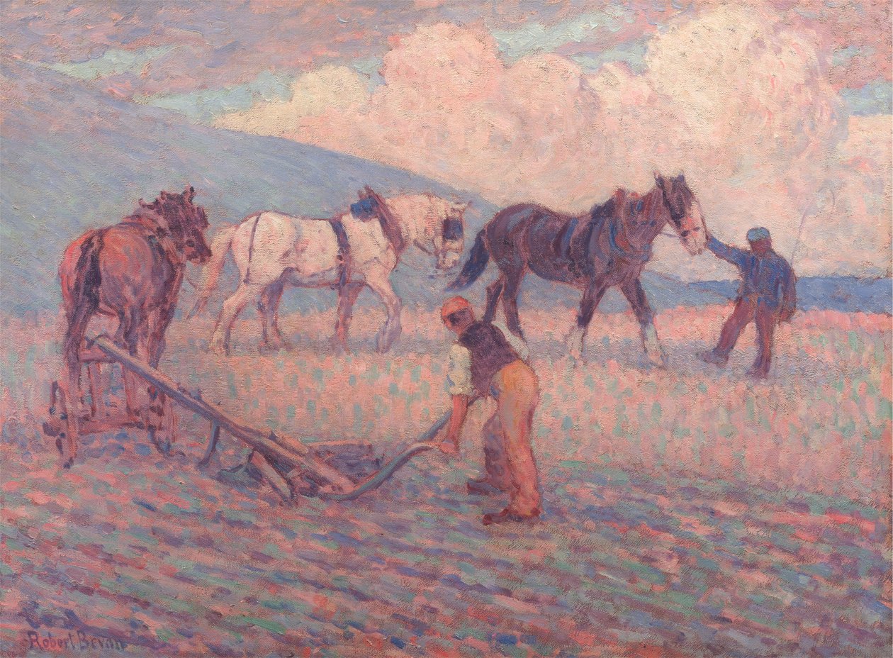 O Turn Rice-Plough, Sussex de Robert Polhill Bevan