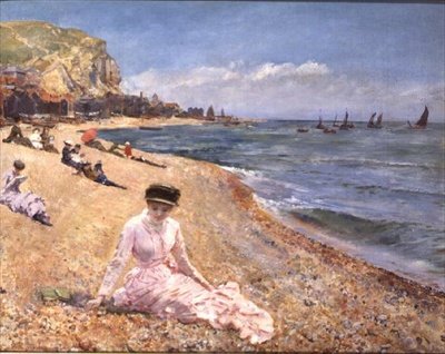 Rapariga na Praia de Robert Ponsonby Staples