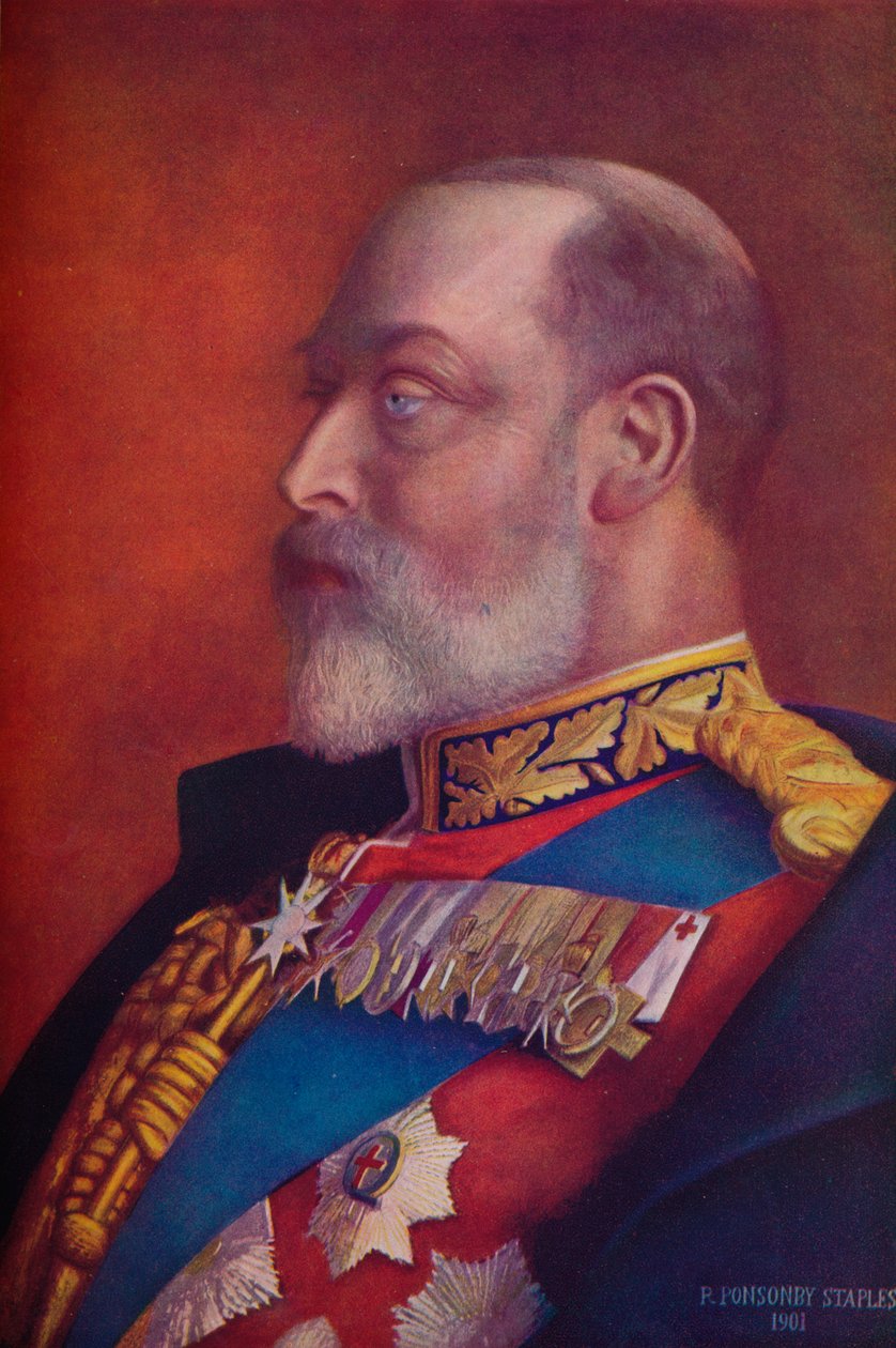 Rei Eduardo VII no primeiro ano de seu reinado, 1901 1910 de Robert Ponsonby Staples