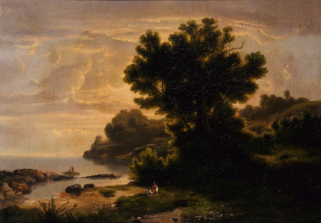 Paisagem com a família junto ao lago de Robert S. Duncanson