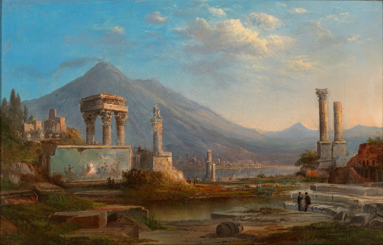 Vesúvio e Pompeia de Robert S. Duncanson