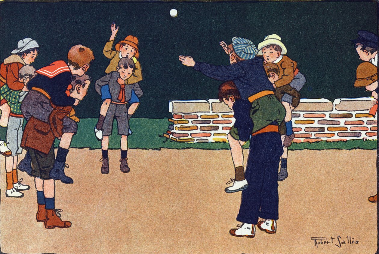A bala de cavaliere. Gravação em "O que estamos a tocar? "por E. Weber com desenhos a aguarela de Robert Salles (1871-1929). Librairie Garnier Freres, Paris de Robert Salles