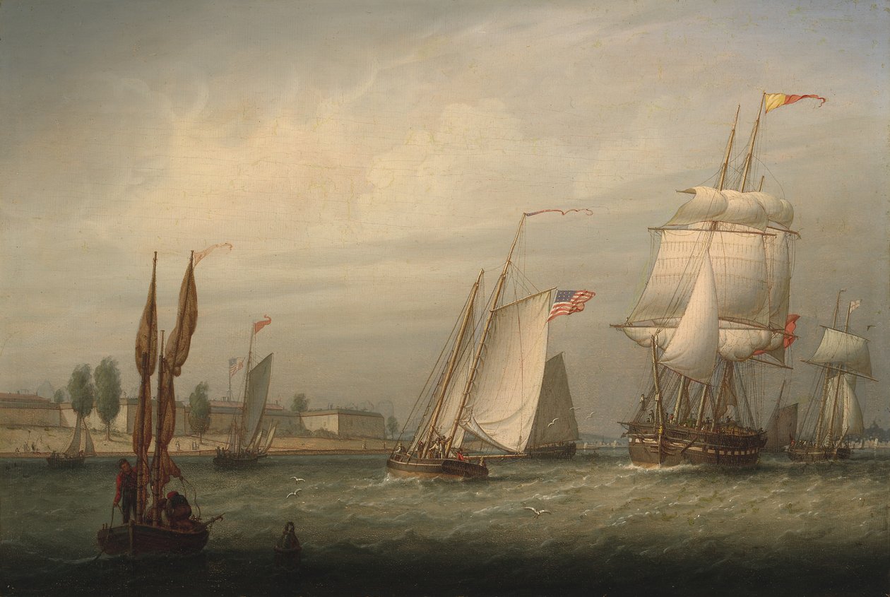 Boston Harbor de Robert Salmon