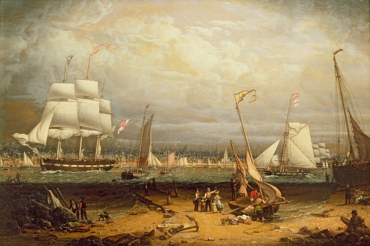 Porto de Liverpool de Robert Salmon