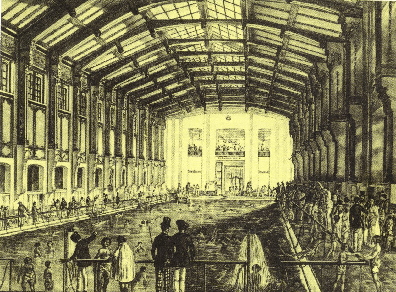 Piscina coberta e salão de dança Sophienbad, Viena de Robert Schediwy