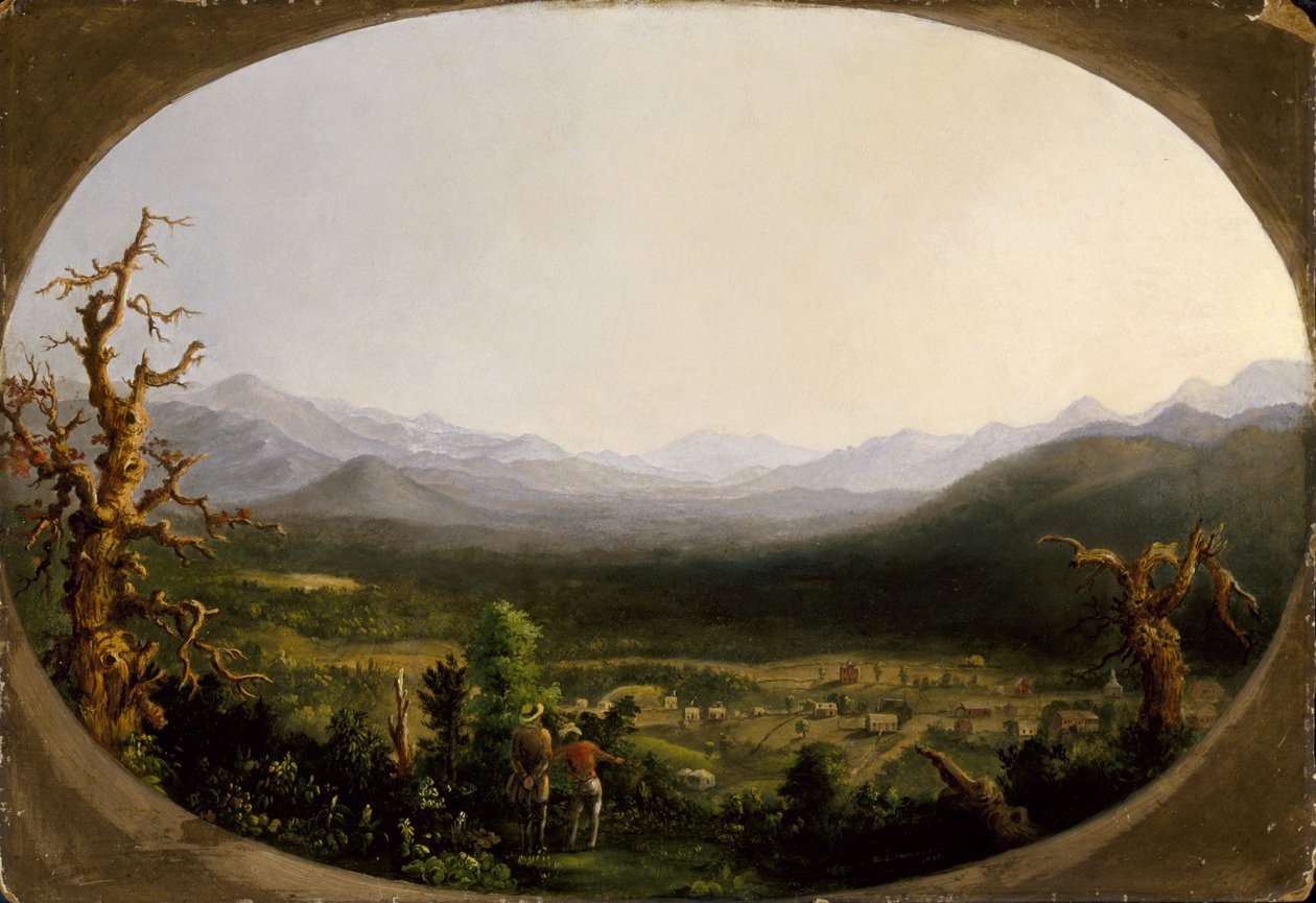 Vista de Asheville, Carolina do Norte de Robert Scott Duncanson