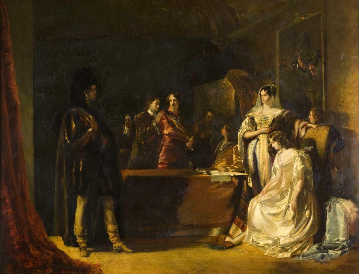 A Noiva de Lammermoor, c.1831 (óleo sobre tela) de Robert Scott Lauder