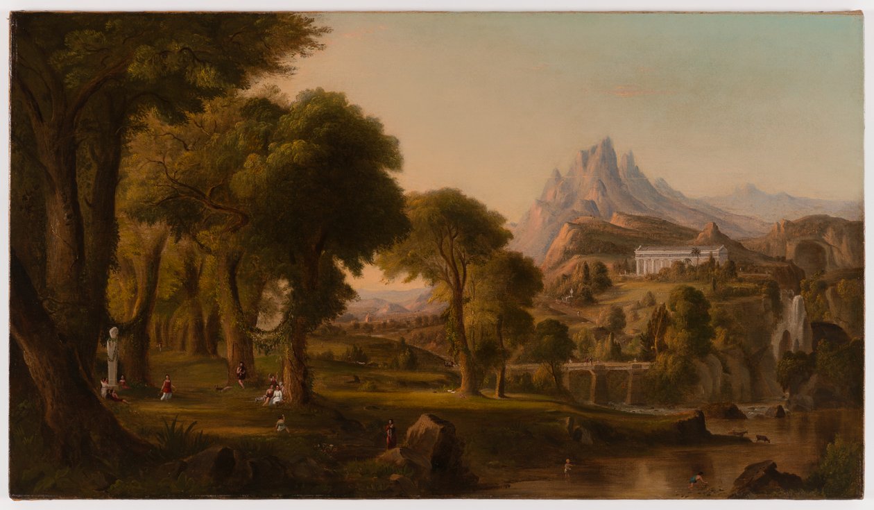 Cópia do "Sonho da Arcádia" de Thomas Cole de Robert Seldon Duncanson