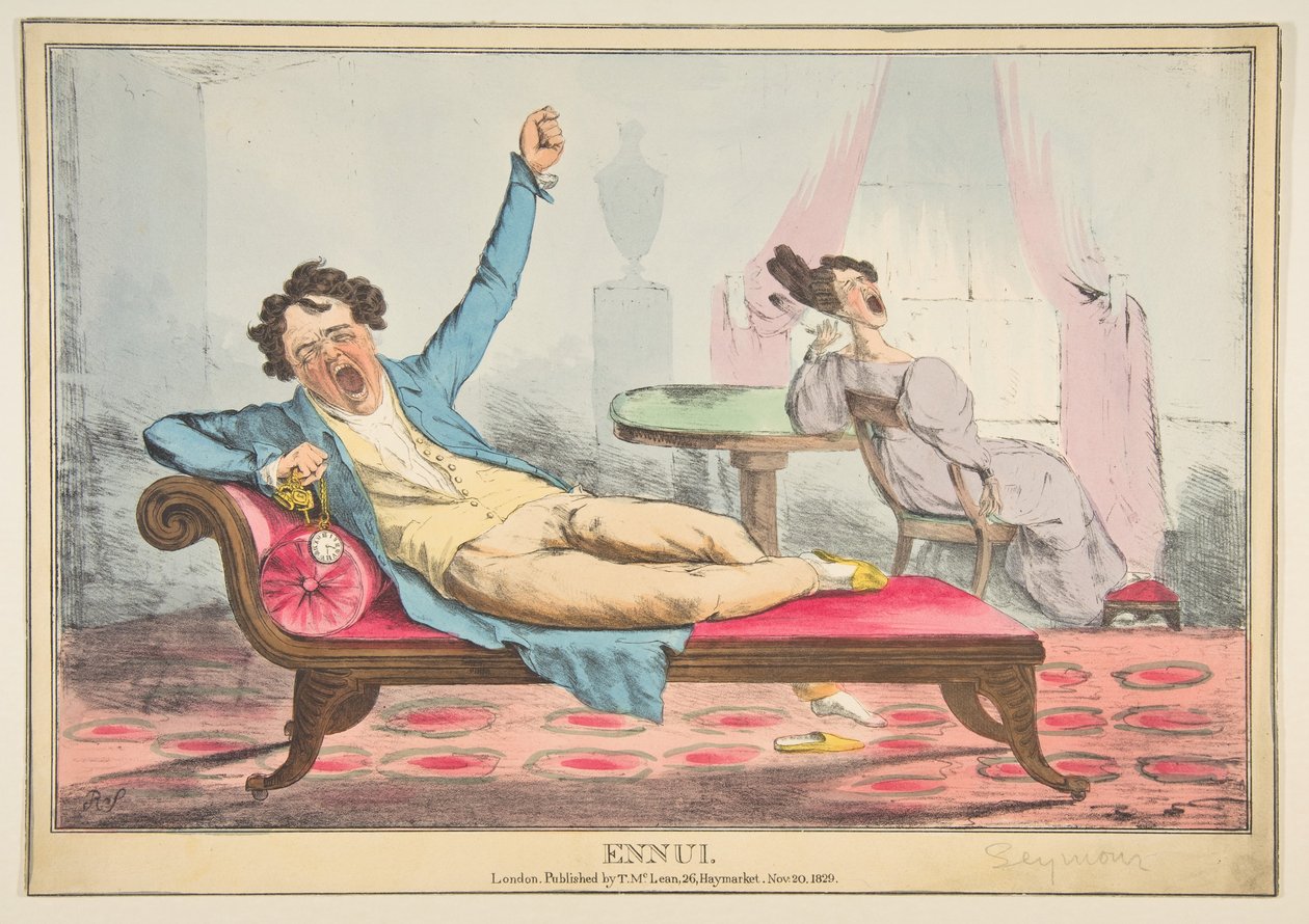 Tédio, 20 de novembro de 1829. de Robert Seymour