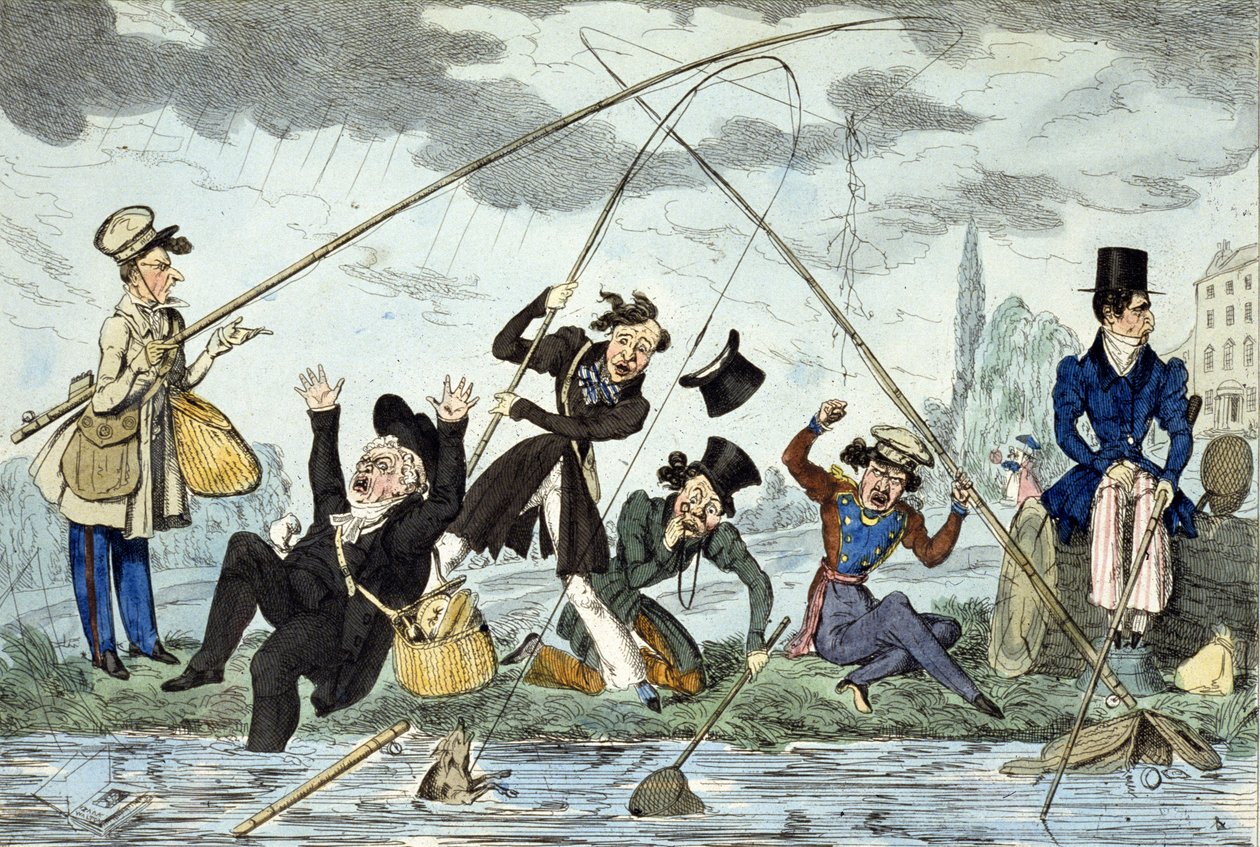 Waltonising ou Green-Land Fisherman, c.1830 (gravação a cores) de Robert Seymour