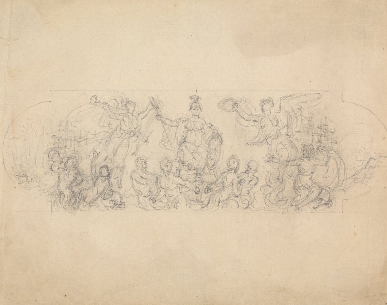 Esboço alegórico da vitória de Robert Smirke