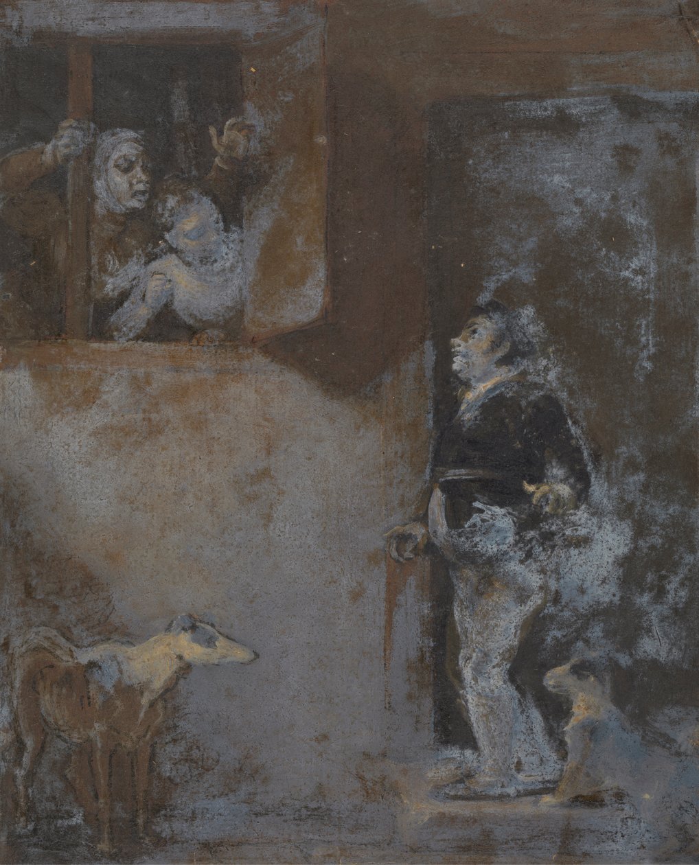 Lança com o seu Caranguejo Cão de Robert Smirke
