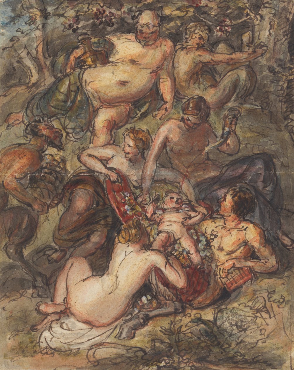 Cena de um Bacchanalia de Robert Smirke