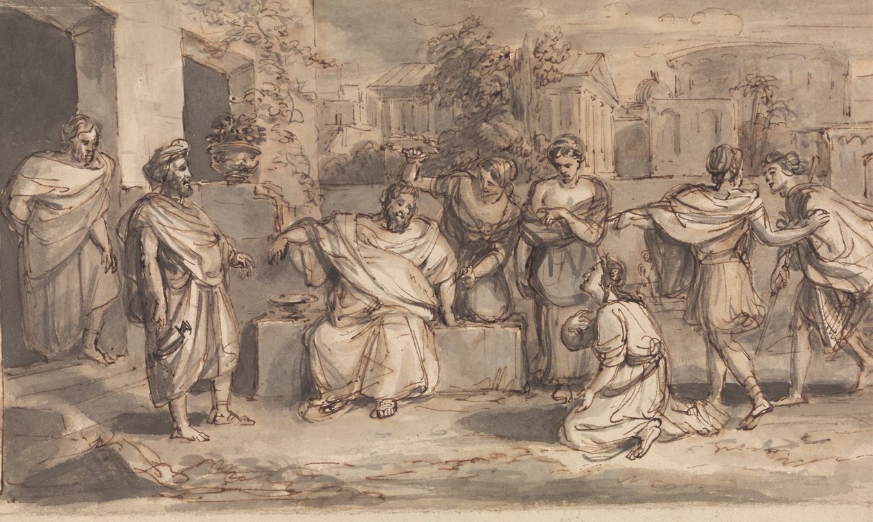 Skech para Timon de Atenas de Robert Smirke