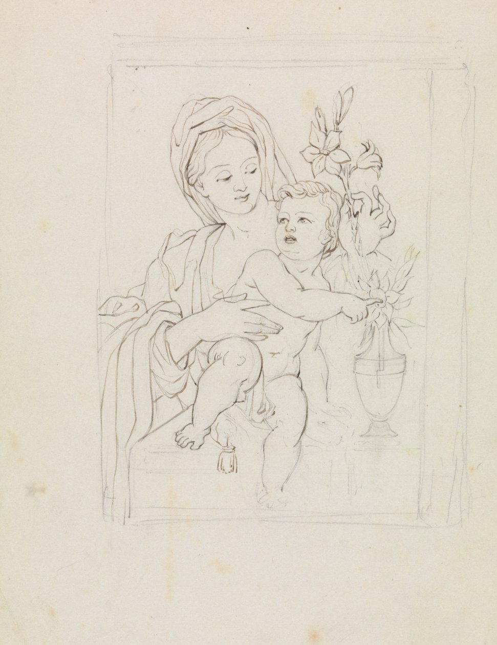 Estudo de uma Mulher e de uma Criança de Robert Smirke