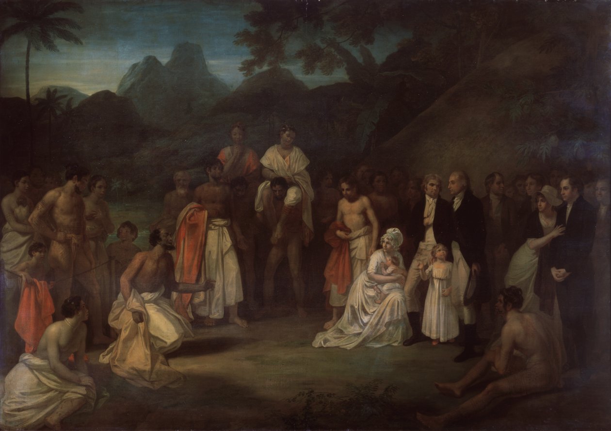 A Cessão de Matavi pelo Sumo Sacerdote do Taiti de Robert Smirke