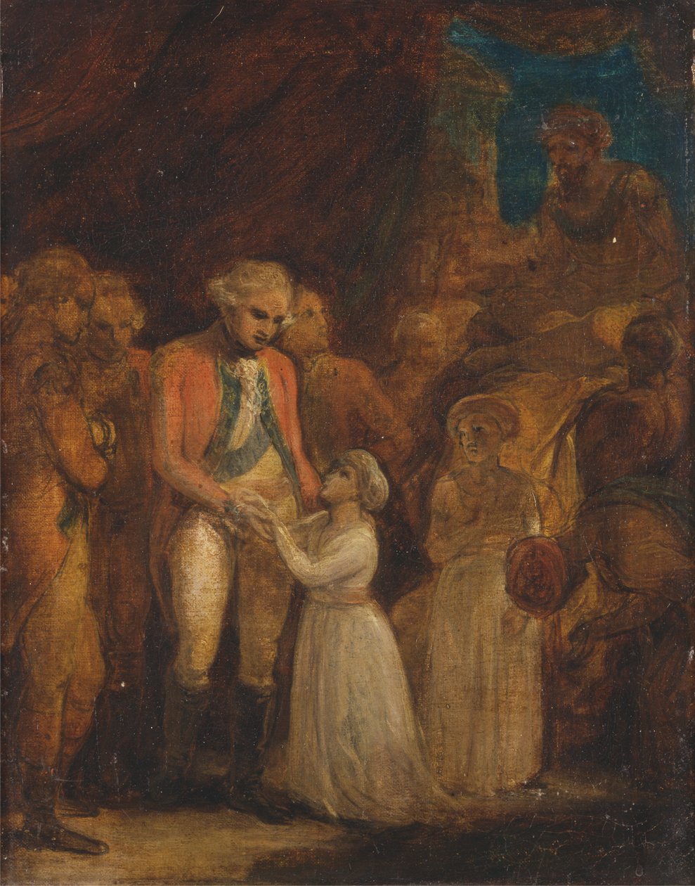 Os Dois Filhos de Tipu Sahib, Sultão de Mysore, sendo Entregues como Reféns ao General Cornwallis de Robert Smirke