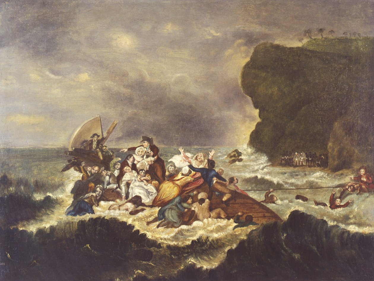 Os destroços do "Grosvenor", 1783 de Robert Smirke