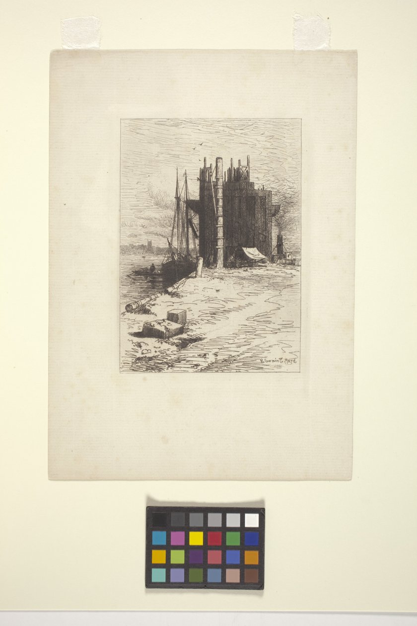 Bolsos de Carvão em New Bedford (tinta) de Robert Swain Gifford
