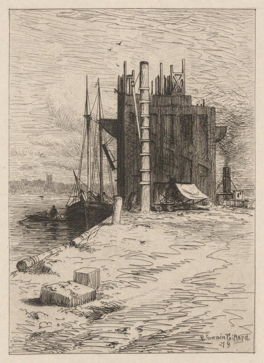 Bolsos de carvão em New Bedford de Robert Swain Gifford