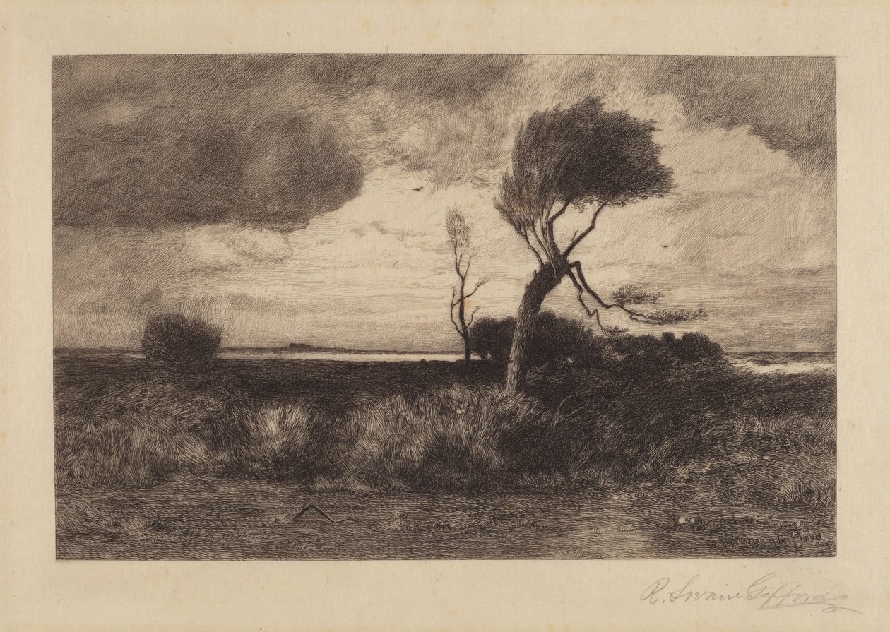 Perto da Costa [placa grande] de Robert Swain Gifford