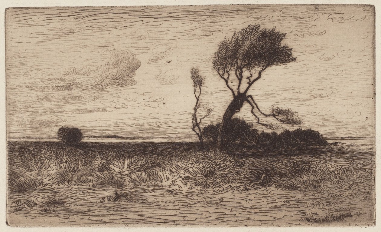 Perto da Costa [pequena placa] de Robert Swain Gifford
