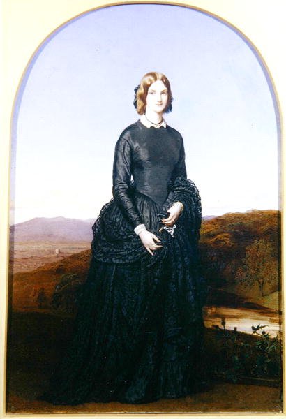 Retrato de Selina, Viscountess Newport (aquarela em marfim) de Robert Thorburn