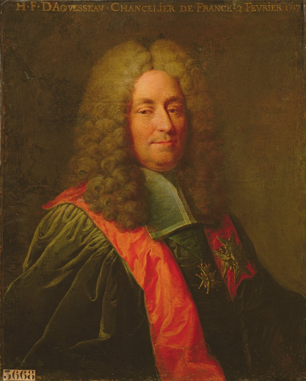 Henri-François d&39;Aguesseau (1668-1751) depois de 1720 de Robert Tournieres