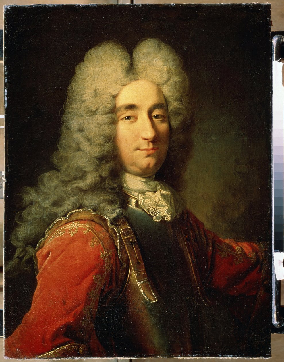 Retrato de um homem (Retrato de um homem). Pintura de Robert Tournieres (1667-1752). Óleo sobre tela, tamanho: 75 x 55 cm de Robert Tournieres