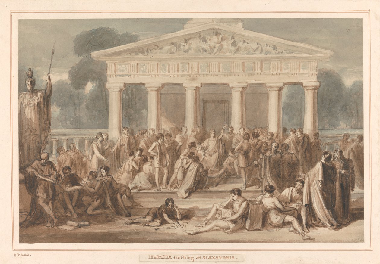 Ensino de Hipatia em Alexandria de Robert Trewick Bone