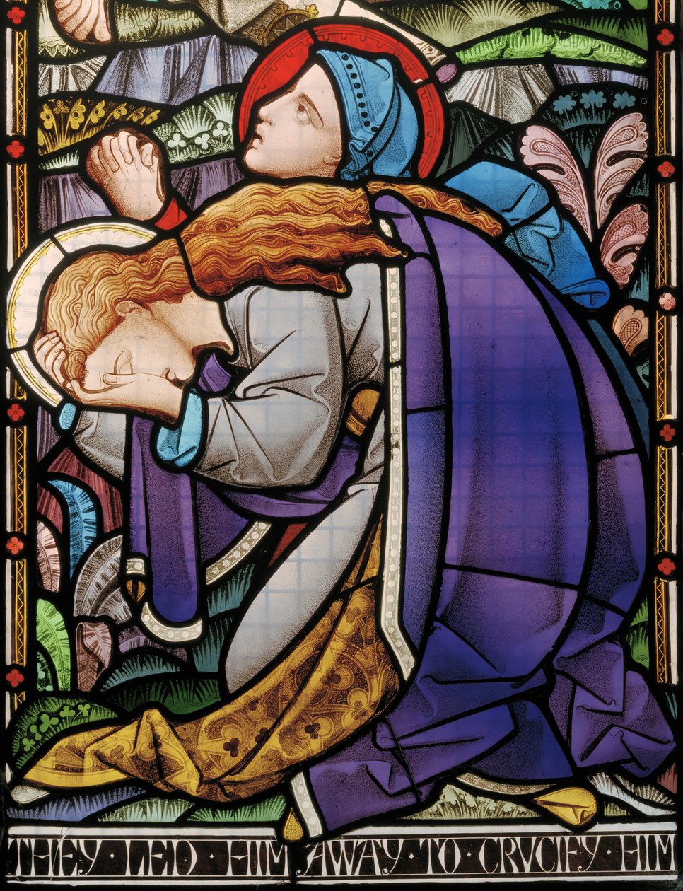 Jackfield, Heaton, Butler e Bayne, Bayne & Hassam, A Crucificação, Maria, 1863 de Robert Turnill Bayne