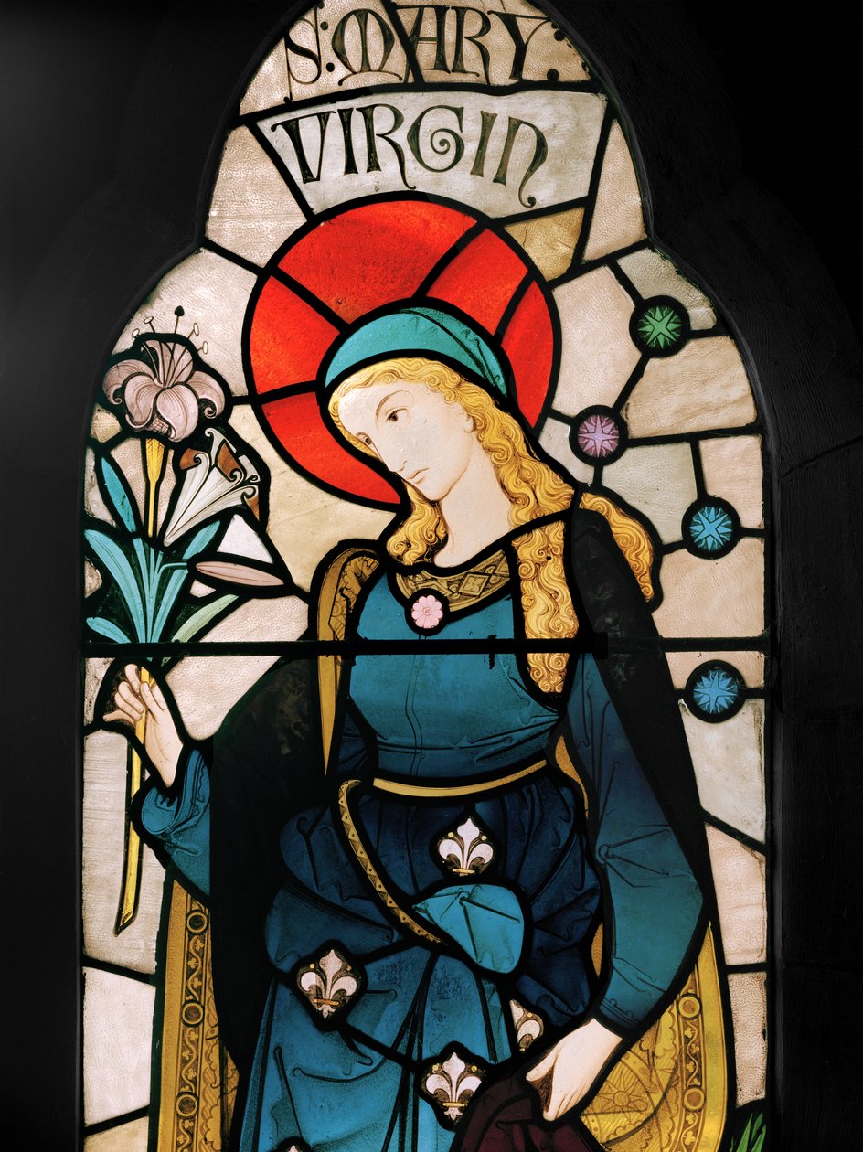 A Virgem Maria, 1864 (vitral) de Robert Turnill Bayne