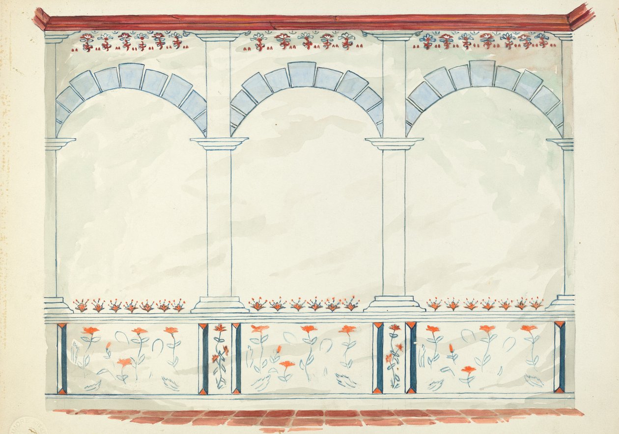 Desenho de restauração de Robert W.R. Taylor