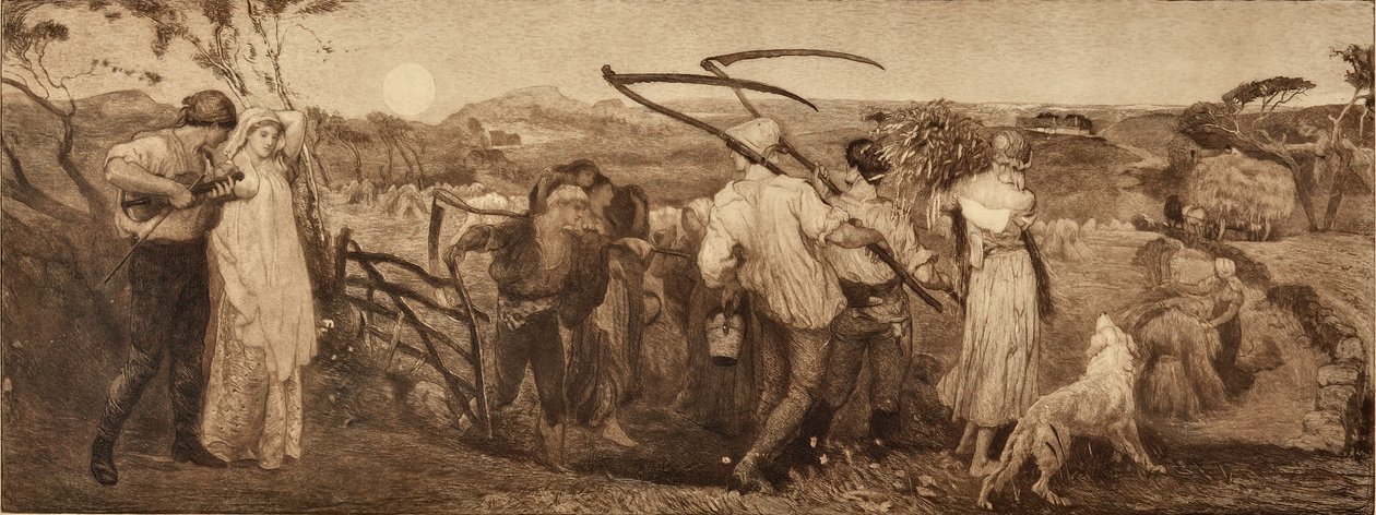 A Lua da Colheita (gravura) de Robert Walker Macbeth