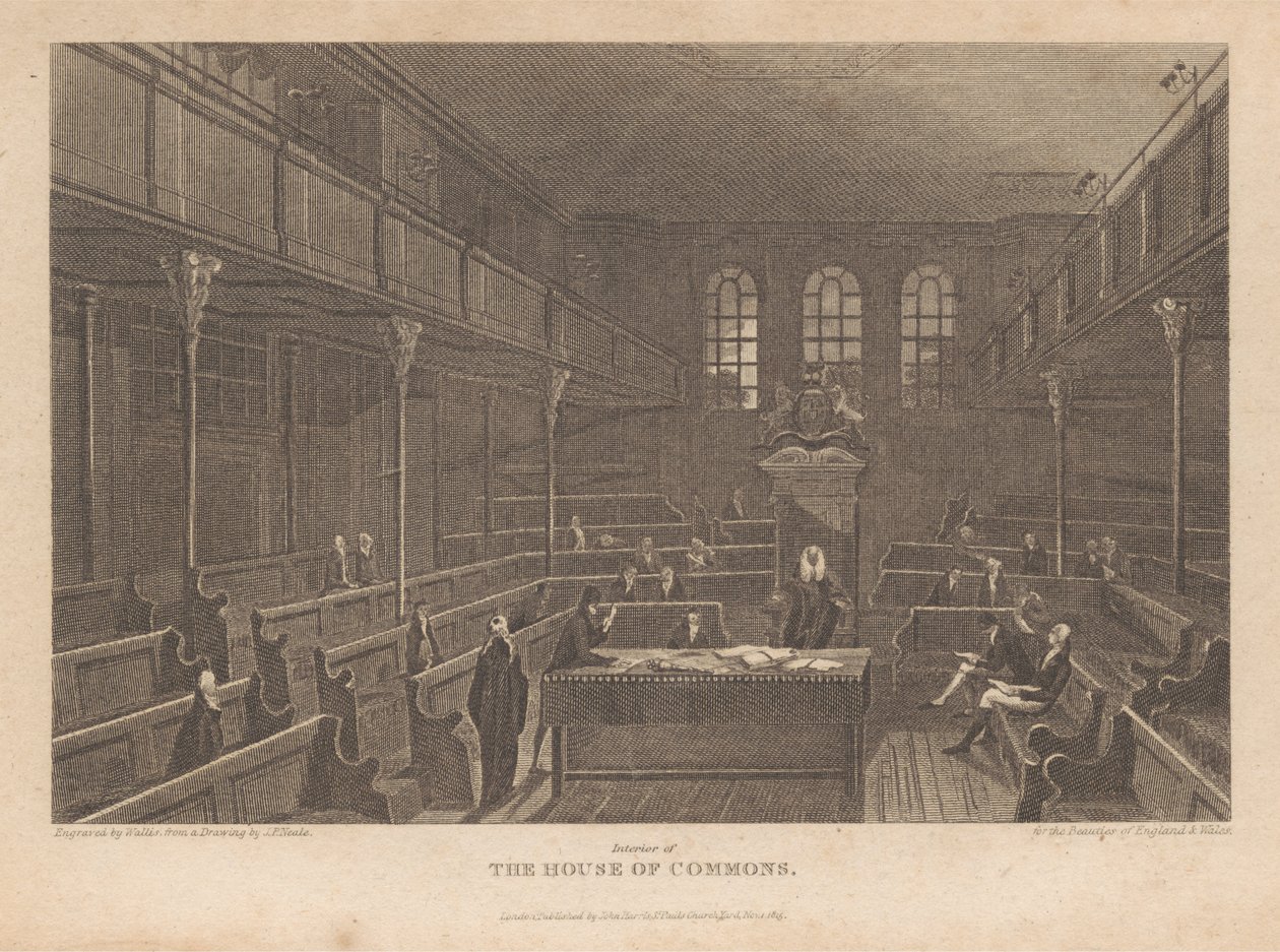 Interior da Câmara dos Comuns de Robert Wallis