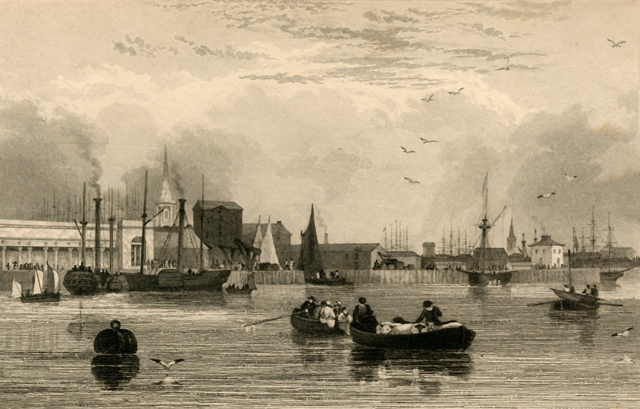 Liverpool, do Mersey, No. III ..., c1830. de Robert Wallis