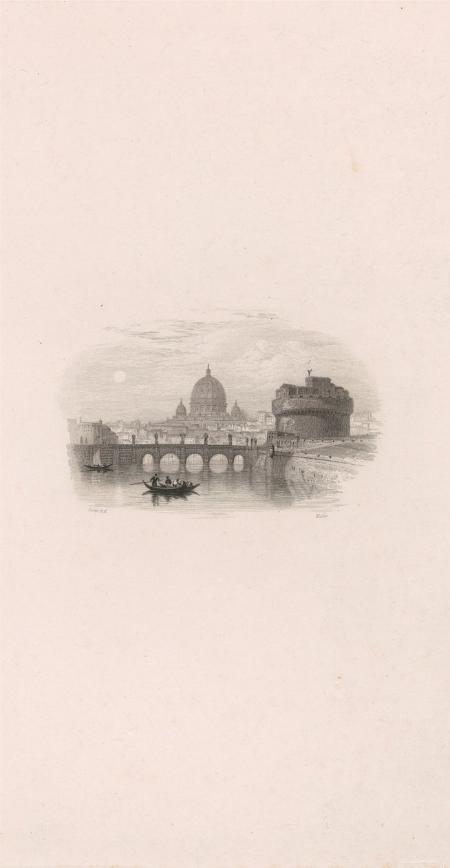 Roma, Castelo de Santo Ângelo (vinheta) de Robert Wallis