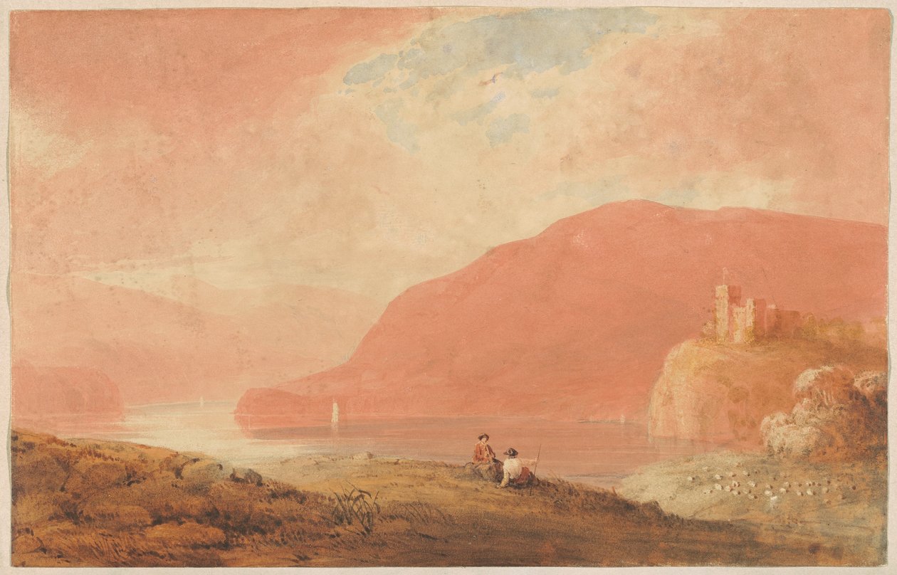 Castelo junto a um rio de Robert Walter Weir