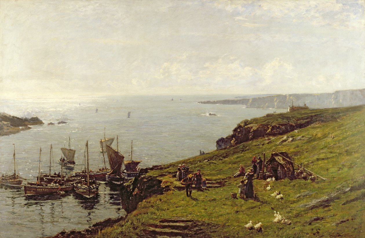 Sobre o mar iluminado pelo sol de Robert Weir Allan