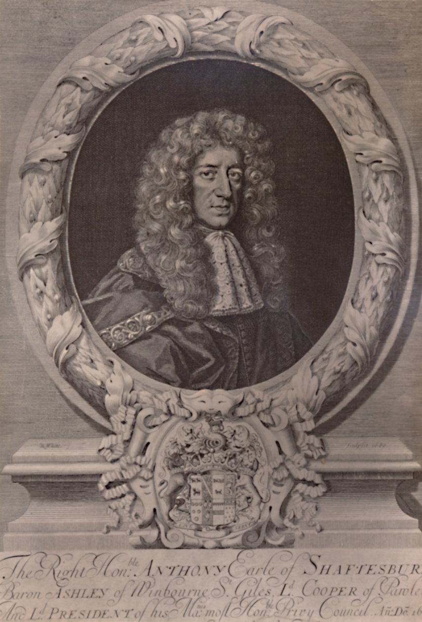 Anthony Ashley Cooper, 1º Conde de Shaftesbury, estadista inglês, c1680 1894 de Robert White