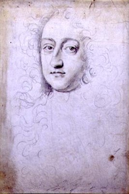 Retrato masculino (lápis em velino) de Robert White