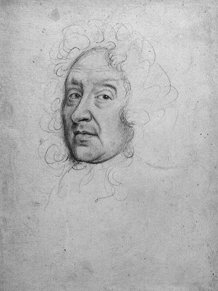 Retrato masculino (lápis em velino) de Robert White