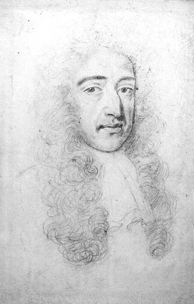 Retrato de Carlos II (1630-85) (lápis em velino) de Robert White