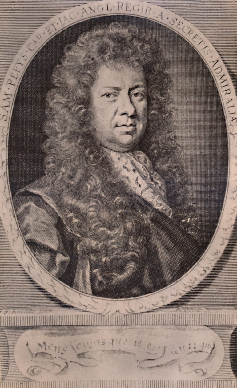 Samuel Pepys, diarista inglês e administrador naval, c1690 1894 de Robert White