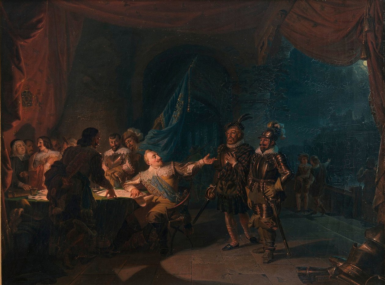 Gustav II Adolf da Suécia em Würzburg de Robert Wilhelm Ekman