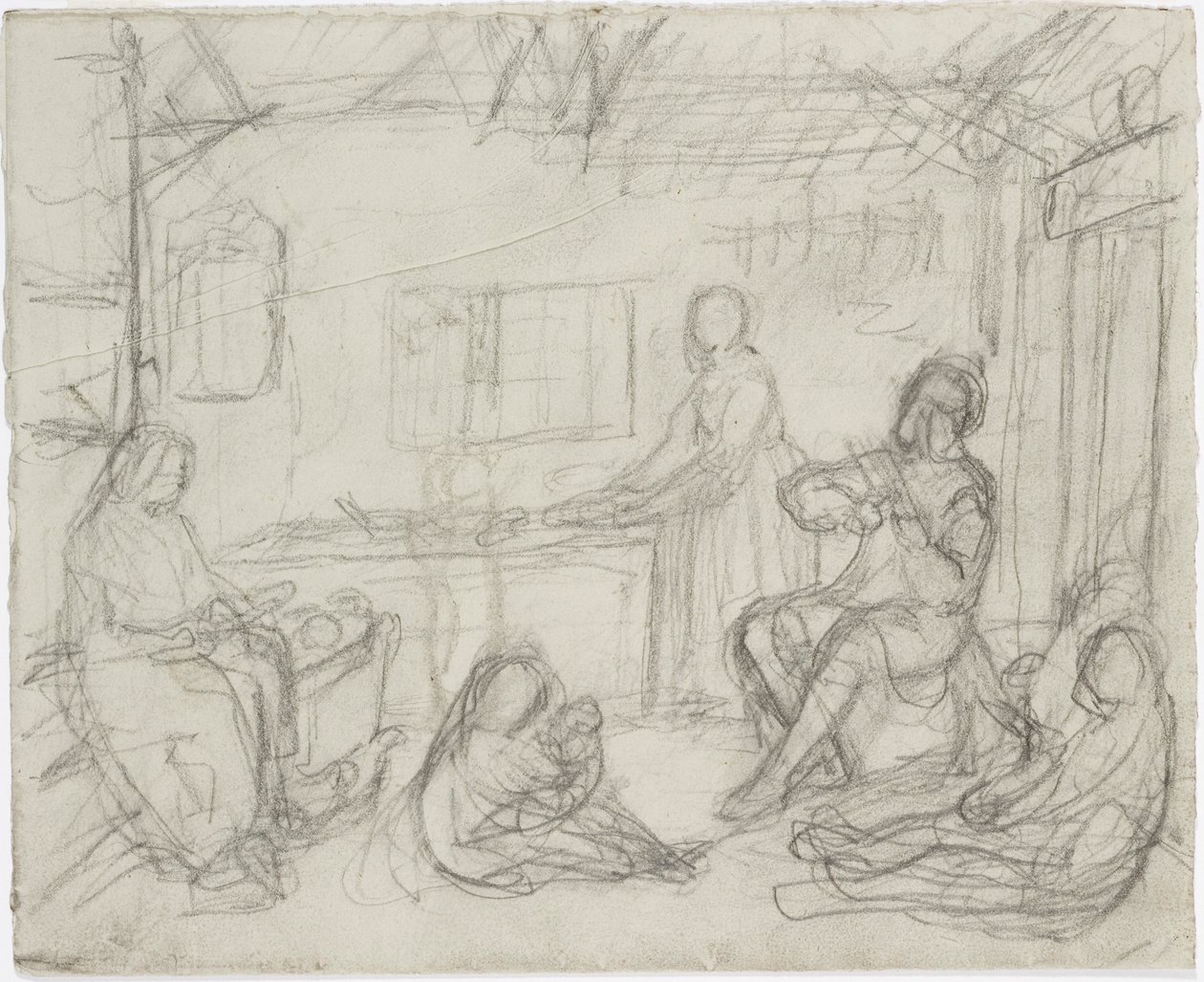 Pessoas dentro de casa de Robert Wilhelm Ekman