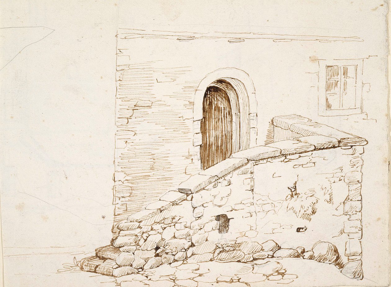 Parede e porta de uma casa italiana de Robert Wilhelm Ekman