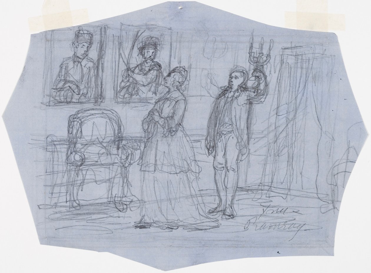 Sra. Ramsay. Ilustração para o poema A Visão do Viajante nas Histórias do Alferes Stål de Robert Wilhelm Ekman