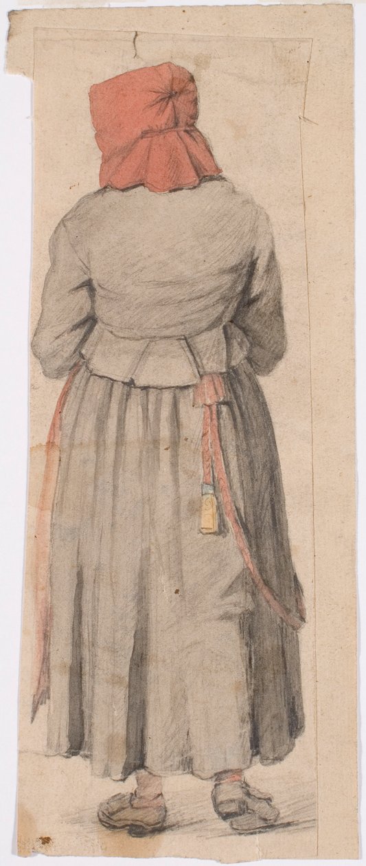 Mulher morávia de costas de Robert Wilhelm Ekman