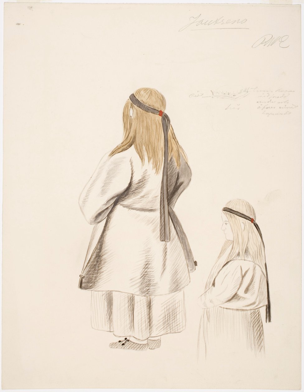Mulher e rapariga camponesas de Joutseno de Robert Wilhelm Ekman